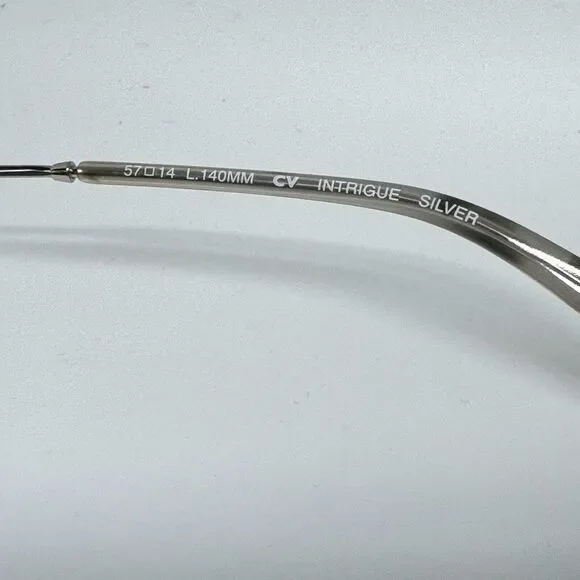 BCBGMAXAZRIA Intrigue Silver Eyeglasses Frames Sparkle Speckled 57-14-140 H13489